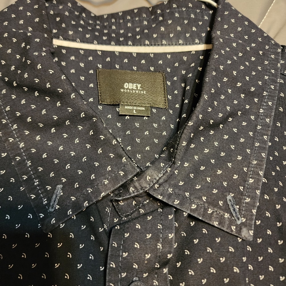 OBEY Blue Short Sleeve Shirt